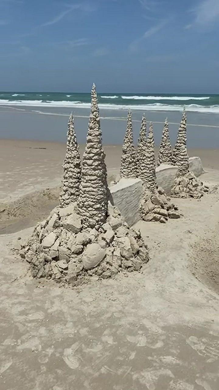 'Video thumbnail for Sandcastle on a Florida Beach'