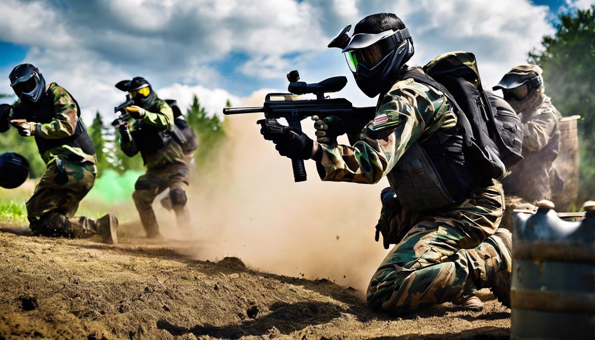 Image of people playing paintball in Washington